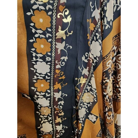 Anthropologie Raga Shenia Embroidered Sleeveless Maxi Dress Size LP Velvet Beads - Picture 6 of 9